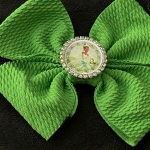 Princess and the frog Hair Bow with Decorative Center